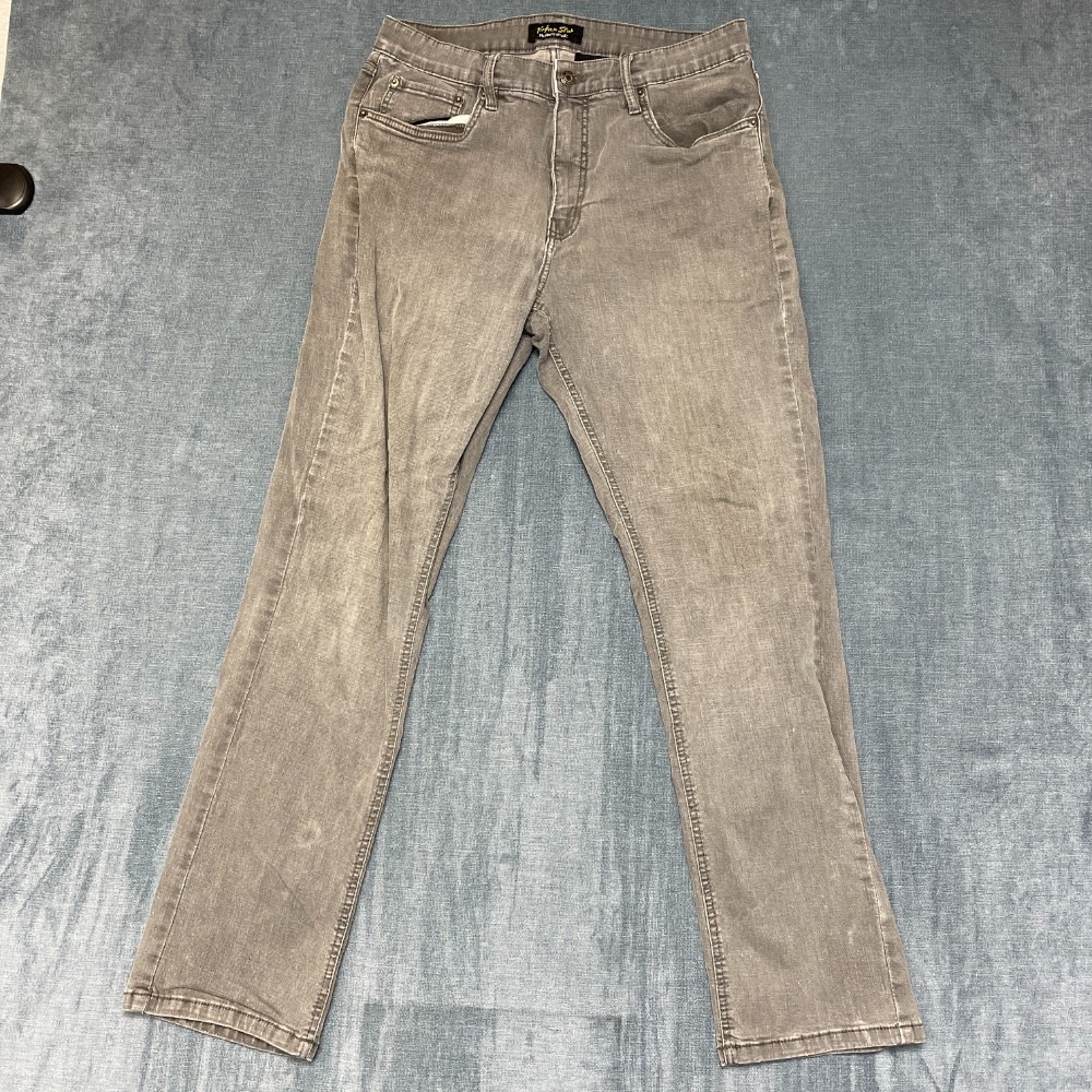 Urban Star Premium Apparel Jeans Mens 34x32 Gray Denim Cotton Stretch 5 Pocket